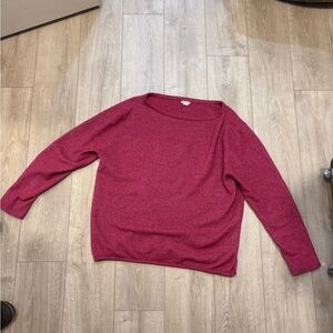 Urban Outfitters Deep Red Crew Neck Sweater